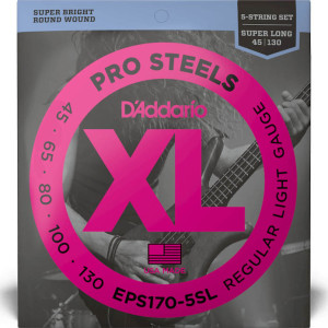 D'Addario EPS (45-130) ProSteels Super Long Scale