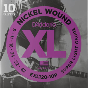 10-Pack D'Addario EXL (09-42) Nickel Wound