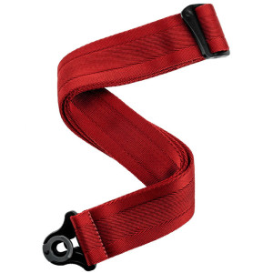 D'Addario Auto Lock Guitar Strap Blood Red