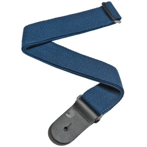 D'Addario Cotton Guitar Strap Navy Blue