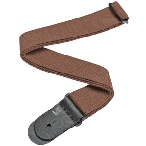 D'Addario Cotton Guitar Strap Brown