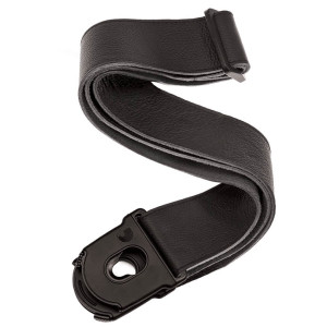 D'Addario Planet Lock Leather Guitar Strap Black