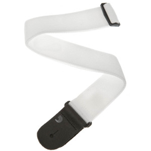 D'Addario Polypropylene Guitar Strap White