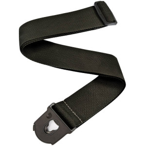 D'Addario Planet Lock Guitar Strap Polypropylene Black