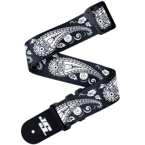 D'Addario Joe Satriani Swivel Guitar Strap Black Paisley