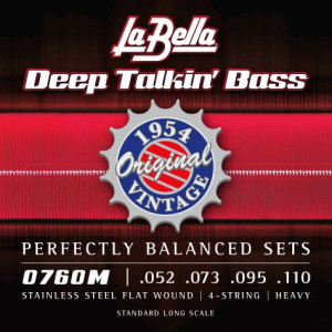 LaBella (52-110) Deep Talkin' Bass Flatwound Long Scale