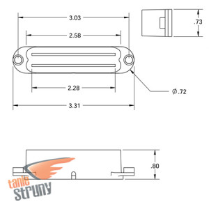 Seymour Duncan SHR-1 Hot Rails Bridge