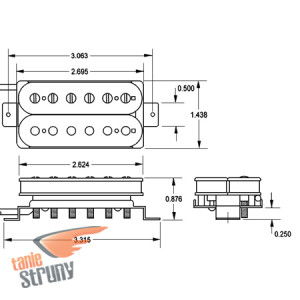 Seymour Duncan SH-6 Duncan Distortion neck, nikiel
