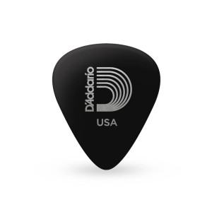 25-Pack D'Addario Black Celluloid Guitar Picks Extra Heavy 1.25 mm