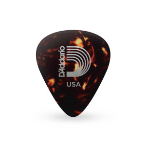 25-Pack D'Addario Shell Celluloid Guitar Picks Heavy 1.00 mm