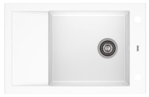 Zlewozmywak granitowy A-POINT 40 Biały