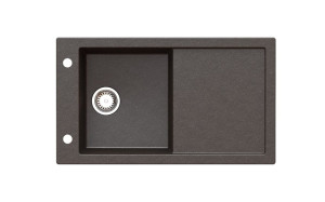 Zlewozmywak granitowy TRAMONTANA czarny nakrapiany (10)