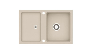 Zlewozmywak granitowy SLIDE 40 jasny beż (90)