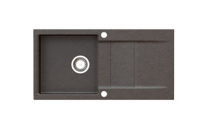 Zlewozmywak granitowy CASCADA 40 czarny nakrapiany (10)