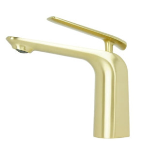 bateria umywalkowa VERDO złoto szczotkowane