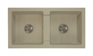 Zlewozmywak granitowy BORYS beżowy