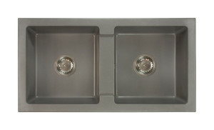 Zlewozmywak granitowy BORYS szary