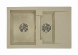 Zlewozmywak granitowy DORIS beżowy