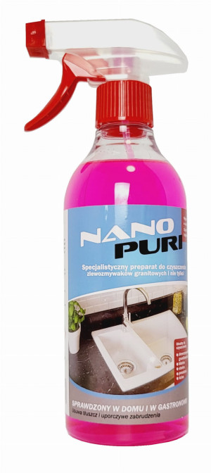 NANOPURI Preparat do czyszczenia zlewozmywaków granitowych