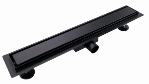 Odpływ liniowy brodzikowy prysznicowy 600 mm CZARNY
