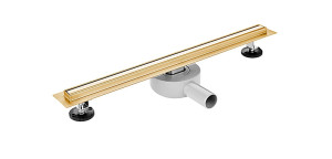 Odpływ liniowy brodzikowy prysznicowy SLIM 600 mm ZŁOTY