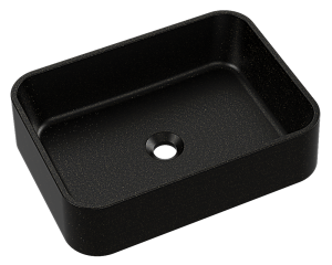 Umywalka nablatowa CRES 50 Czarno złota