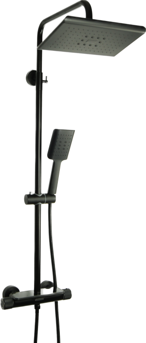 SOFI Bateria termostatyczna natryskowa prysznicowa z deszczownicą CZARNA