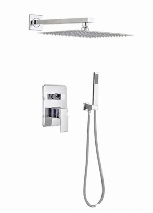 Bateria Natryskowa Prysznicowa QATRO Podtynkowa Deszczownicą 25 cm