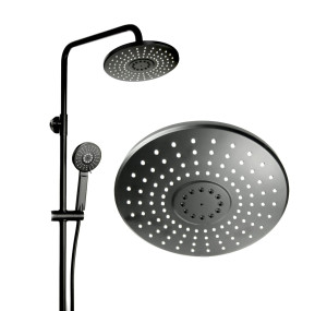 UNO BLACK zestaw natryskowy prysznicowy z deszczownicą CZARNY