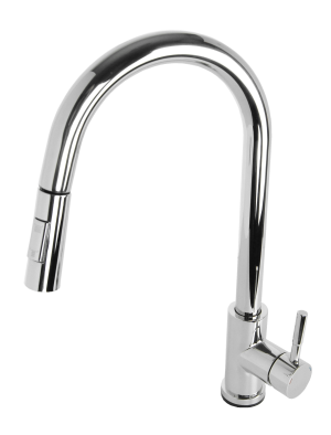 AFINO Bateria kuchenna z wyciąganą wylewką CHROM