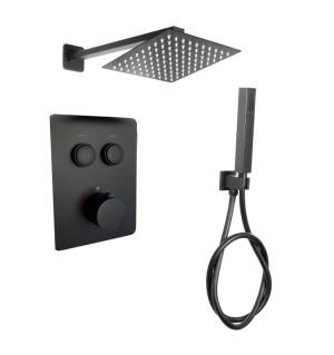 EXEO 2 BLACK termostatyczna bateria podtynkowa 25