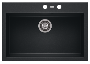 Zlewozmywak granitowy A-POINT 60 Czarny metalik (60)