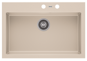 Zlewozmywak granitowy A-POINT 60 jasny beż (90)