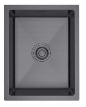 Zlewozmywak stalowy STEEL 4050p podwieszany CZARNY