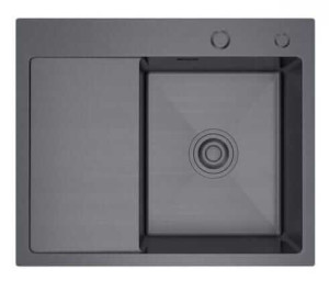 Zlewozmywak stalowy STEEL 5848R CZARNY