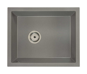 Zlewozmywak granitowy podwieszany FELIX szary