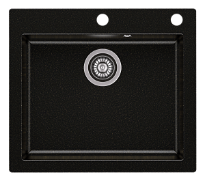 Zlewozmywak granitowy MOJITO 60 Czarno złoty