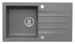 Zlewozmywak granitowy MOJITO 40 szary metalik