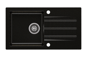 Zlewozmywak granitowy MOJITO 40 Czarno złoty