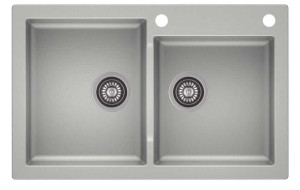 Zlewozmywak granitowy MOJITO 140 Szary (59)