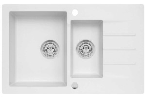 Zlewozmywak granitowy MOJITO 120 biały