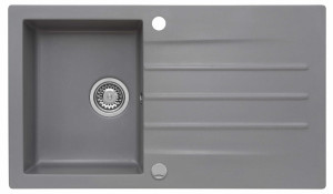 Zlewozmywak granitowy MOJITO 100 Szary metalik (50)