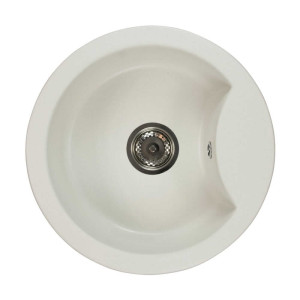 Zlewozmywak granitowy MILA biały