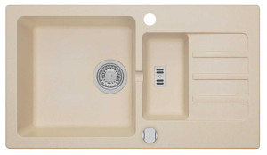Zlewozmywak Granitowy MALIBU 80 Beżowy