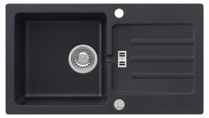 Zlewozmywak Granitowy MALIBU 40 Czarny metalik (60)