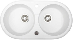 Zlewozmywak Granitowy LIBRA biały