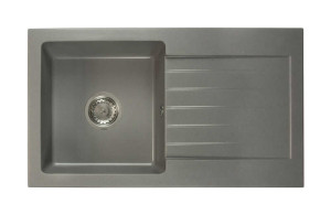 Zlewozmywak granitowy LEON szary