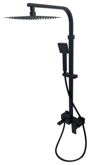 OPTI Ultra SL Bateria Wannowa Prysznicowa z Deszczownicą CZARNA