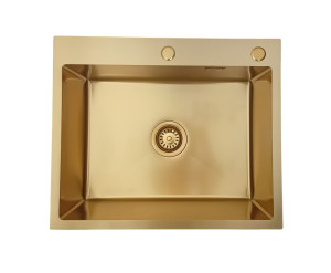 Zlewozmywak stalowy STEEL 6050 Złoty