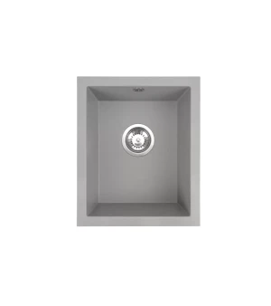 Zlewozmywak granitowy podwieszany jednokomorowy JUNIT 38 szary